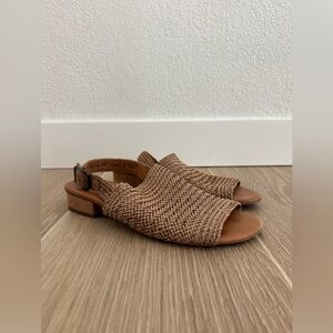 PAUL GREEN Women's Brown Helena Slingback Flats Sz 6.5 UK / 9 US